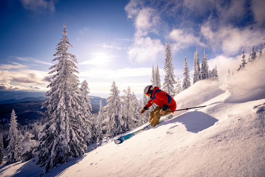 Get the down hill - err sorry - down low on alpine skiing.