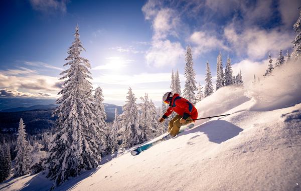 Get the down hill - err sorry - down low on alpine skiing.
